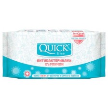 Антибактериални мокри кърпички Quickline, 15 броя -1
