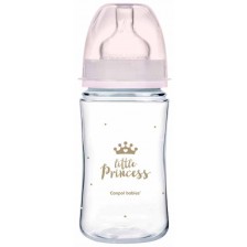 Антиколик шише Canpol Easy Start - Royal Baby, 240 ml, розово