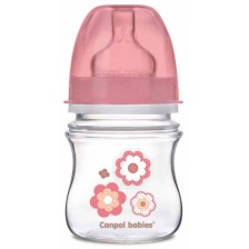 Антиколик шише Canpol - Newborn Baby, 120 ml, розово