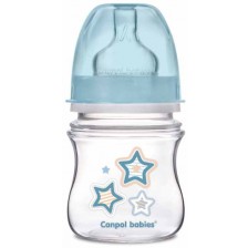 Антиколик шише Canpol - Newborn Baby, 120 ml, синьо -1