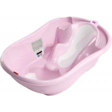 Анатомична вана OK Baby - Онда Еволюшън, розова -1