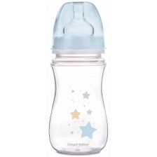 Антиколик шише Canpol - Newborn Baby, 240 ml, синьо -1