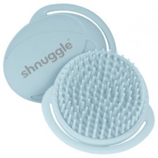 Антибактериална силиконова четка за баня Shnuggle - Синя -1