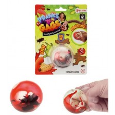 Антистрес играчка Toi Toys - Топка с насекоми и кръв -1