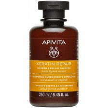 Apivita Keratin Repair Възстановяващ шампоан за суха коса, 250 ml -1