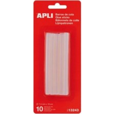 Лепилни пръчки силикон APLI – ø 7,5 х 10 cm, 10 броя