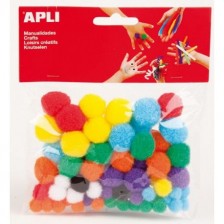 Цветни помпони APLI