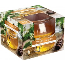 Ароматна свещ Bispol Aura - Sweet Honey, 80 g -1