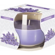 Ароматна свещ Bispol Aura - Lavender, 130 g -1
