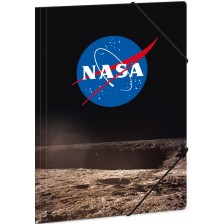 Папка с ластик Ars Una NASA - А4, логото на НАСА -1