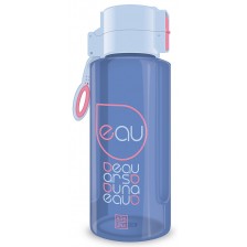 Бутилка за вода Ars Una - Синьо-розова, 650 ml -1