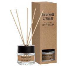 Ароматизатор с пръчици Bispol - Cedarwood & Wanilia, 50 ml