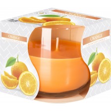 Ароматна свещ Bispol Aura - Портокал, 130 g -1