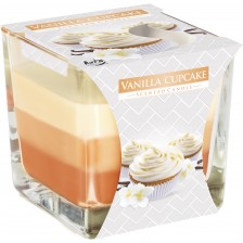Ароматна свещ Bispol Aura - Vanilla Cupcake, 170 g -1