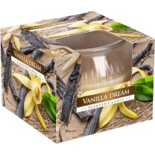 Ароматна свещ Bispol Aura - Vanilla Dream, 80 g