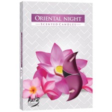 Ароматни чаени свещи Bispol Aura - Oriental Night, 6 броя -1