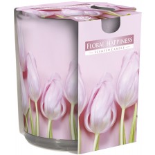 Ароматна свещ Bispol Aura - Floral Happiness, 100 g -1