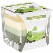 Ароматна свещ Bispol Aura - Green Tea, 170 g