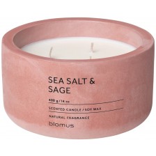 Ароматна свещ Blomus Fraga - XL, Sea Salt & Sage, Withered Rose -1
