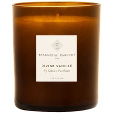 Ароматна свещ Essential Parfums - Divine Vanille by Olivier Pescheux, 270 g -1
