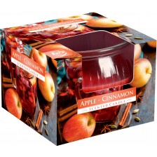 Ароматна свещ Bispol Aura - Apple-Cinnamon, 80 g -1