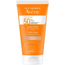 Avène Sun Тониран слънцезащитен крем, SPF 50+, 50 ml