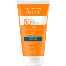 Avène Sun Слънцезащитен флуид, SPF 50+, 50 ml