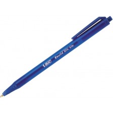 Автоматична химикалка BIC - Round Stic Clic,  1.0 mm, синя -1