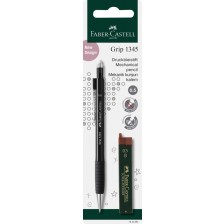 Автоматичен молив Faber-Castell Grip - 0.5 mm, с включени 12 графита -1