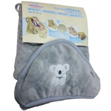 Одеяло за столче за кола Baby Matex - Koala, 95 x 95 cm, сиво