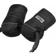 Универсални ръкавици за количка с вълна ДоРечи - Черни -1