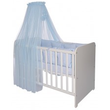 Балдахин за бебешко легло Lorelli - Color Pom Pom, 480 x 160 cm, син -1