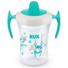 Неразливаща се чаша с мек накрайник Nuk Evolution - Trainer Cup, 230 ml -1