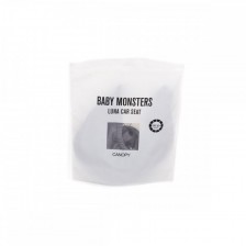 Цветен сенник за стол за кола Baby Monsters - Luna, сив