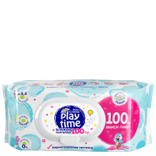 Мокри кърпички Baby Crema - Play Time, 100 броя -1