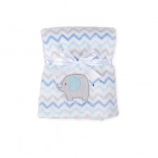 Бебешко одеяло Baby Matex - Ricco, 75 x 100 cm, синьо -1