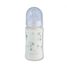 Пластмасово шише с широко гърло Baby Nova PA - 300 ml, синьо -1