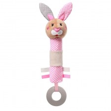 Писукаща играчка с гризалка Babyono - Зайчето Джулия -1