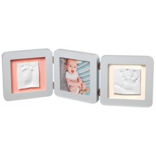 Baby Art Отпечатък за ръчичка и краче - Modern Trendy Бяла рамка  BA -00015 white