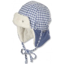 Бебешка зимна шапка-ушанка Sterntaler - За момчета, 47 cm, 9-12 месеца -1