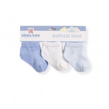 Бебешки къси чорапи Kikka Boo Solid - Памучни, 2-3 години, сини