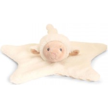 Бебешка играчка за гушкане Keel Toys - Агънце с кърпичка, 32 cm