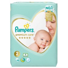 Бебешки пелени Pampers Premium Care - VP, Размер 2, 4-8 kg, 68 броя -1