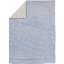 Бебешко релефно одеяло Interbaby - Mickey, синьо, 80 x 110 cm