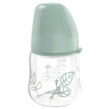 Бебешко шише NIP Green - Cherry, Flow S, Boy, 0 м+, 150 ml, зелено