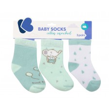 Бебешки чорапи KikkaBoo Elephant Time - Памучни, 6-12 месеца -1