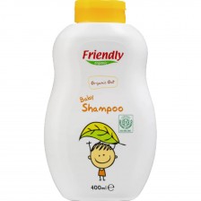 Бебешки шампоан с органичен овес Friendly Organic - 400 ml