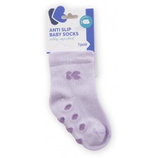 Бебешки чорапи с релефно ходило KikkaBoo - Памучни, 1-2 години, лилави