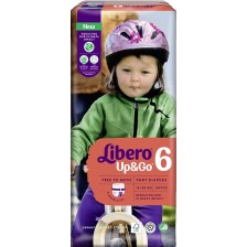Бебешки пелени гащи Libero Up&Go – Jumbo 6, 34 броя