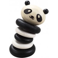 Бебешка дървена дрънкалка Classic World - Панда